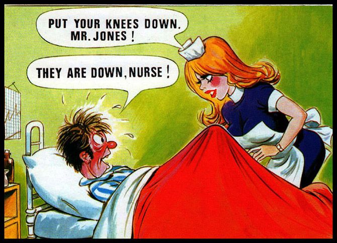 Special Selection Bamforth Saucy Comic Postcard Nurse Horny Patient
